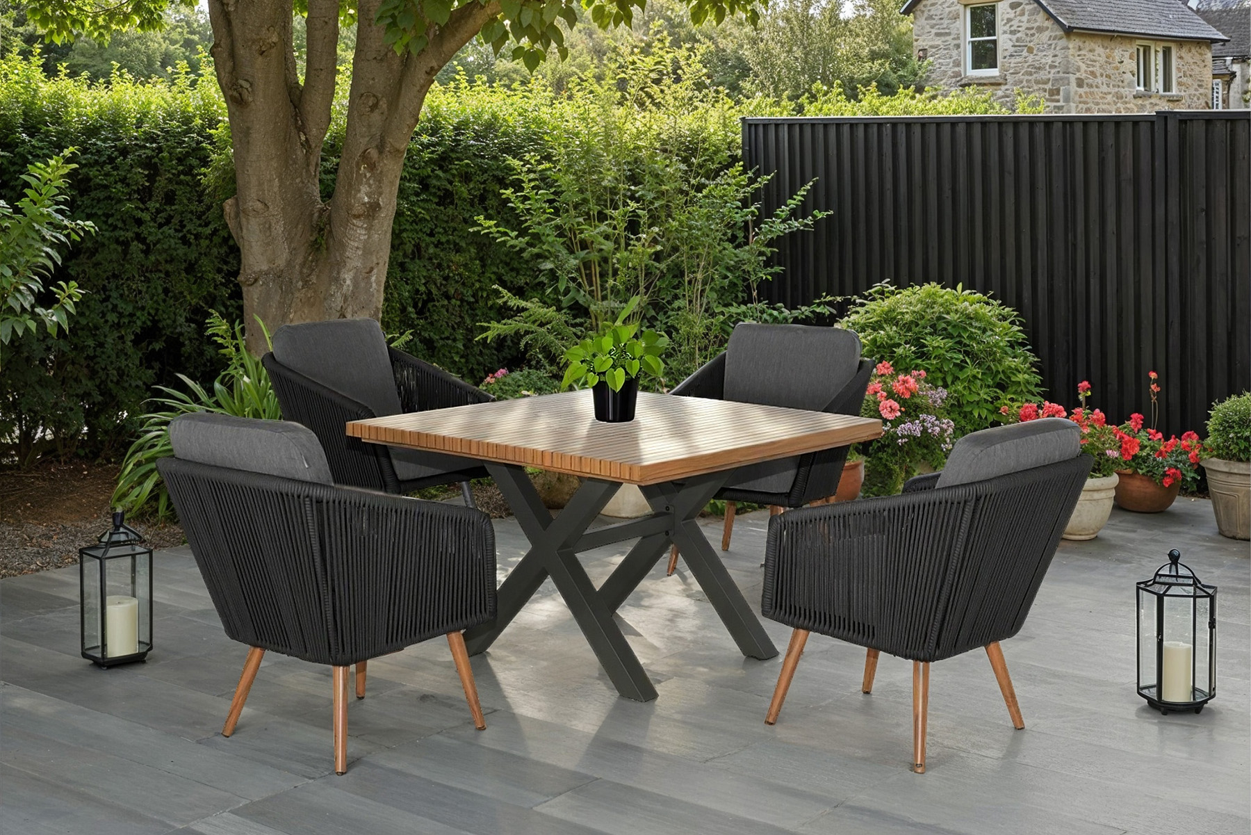 Eden 4 Seat Dining Set